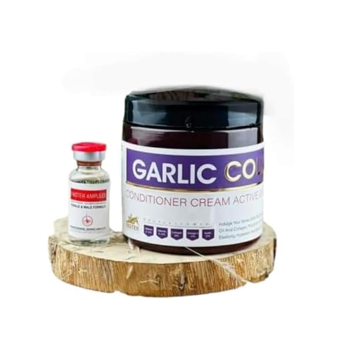 Faster Garlic Set Hair Loss Treatment 5 Pieces Shampoo, Conditioner, Serum, Bath Cream and Ampoule - Image 2